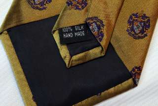 NEW Sigma Alpha Epsilon Silk Classic Gold Tie  