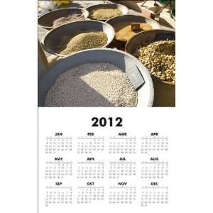  Spices in Africa 2012 One Page Wall Calendar 11x17 inch on 