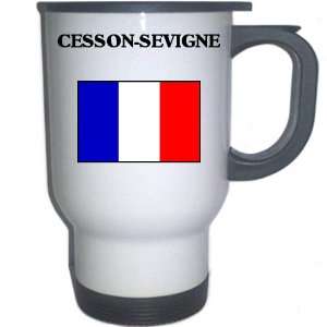  France   CESSON SEVIGNE White Stainless Steel Mug 