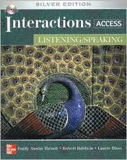 Interactions Access   Listening /Speaking SB + eCourse Code Silver 