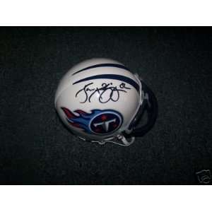Yancey Thigpen Tennessee Titans Signed Mini Helmet   Autographed NFL 