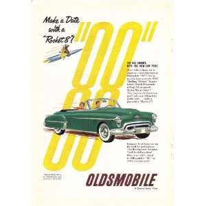  1950 Ad Oldsmobile Rocket 88 Original Antique Car Print Ad 