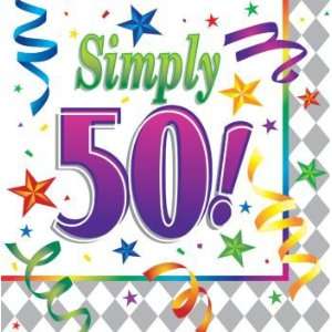  Marvelous 50th Birthday 3 Ply Lunch Napkins Kitchen 