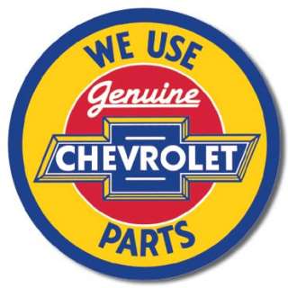 Genuine Chevrolet Parts Tin Metal Sign  