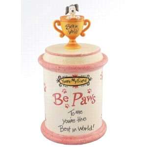 To Me Youre The Best in The World Dog Ceramic Cookie Jar  