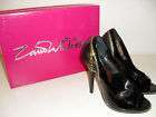 Zandra Rhodes Gina High Heel Shoe In Black UK 6 EUR 39 rrp £140
