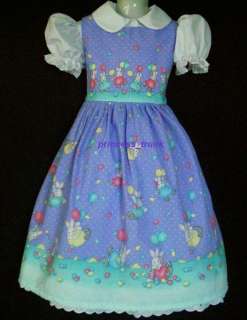 Cute Jelly Bean Shower Easter Border Dress Sz 12m 10yrs  