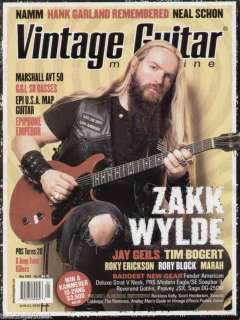 Vintage Guitar Magazine May 2005 Zakk Wylde Neal Schon  