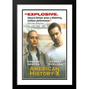 American History X 32x45 Framed and Double Matted Movie Poster   Style 