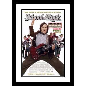  The School of Rock 20x26 Framed and Double Matted Movie 