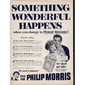   ARNAZ, every week over CBS.  1952 PHILIP MORRIS Cigarettes Ad