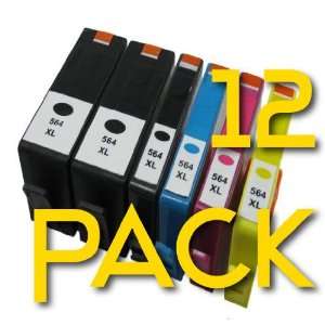   12 pack HP 564 / 564 XL Compatible Ink Cartridges Combo Electronics