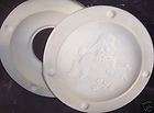 Plates items in ceramic molds 