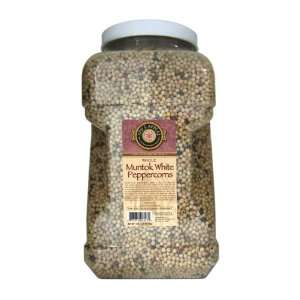 Spice Appeal Muntok White Peppercorns Whole, 112 Ounce Jar  