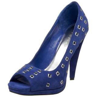 110 BCBGirls Border Open Toe in Blue. The size is 7 M and the 