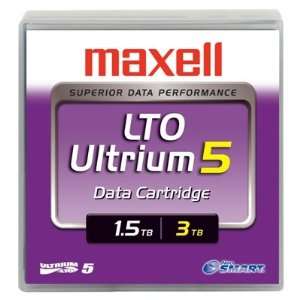  MAXELL Tape, LTO, Ultrium 5, 1.5TB/3.0TB Electronics