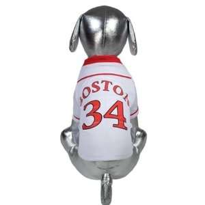 Dog Jersey   Boston Baseball Jersey for Dogs   Grey   Size 10   XX 