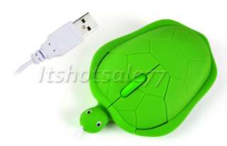 USB Optical Cute Turtle Mouse Mice Lap/PC Comfort Green  