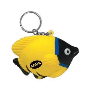  Tropical fish stress reliever on a key chain, 2 3/4 x 2 