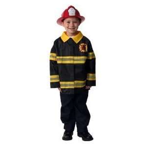  Fireman Fire Fighter Halloween Dressup Costume w HAT 