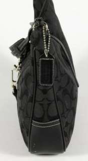 Coach Black Signature Canvas Soho Tote Shoulder Bag Handbag Purse 6091 
