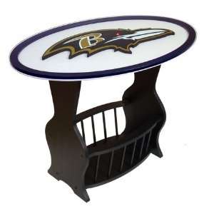  Baltimore Ravens Glass End Table
