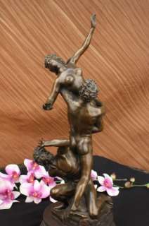 Abduction of Sabine Woman Bronze Sculpture Statue Figurine Art Nouveau 