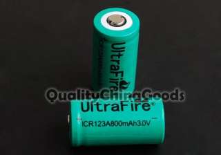 UltraFire Charger + 6pcs CR123A 3V Rechargeable Battery  