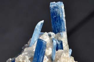   Kyanite Crystals on Smoky Quartz, Minas Gerais, Brazil KY109  