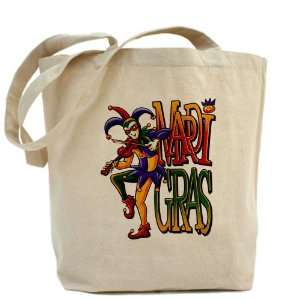 Tote Bag Mardi Gras Joker with Fiddle 