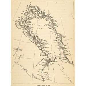  1907 Wood Engraving Baffin Bay 1819 Greenland Marginal Sea 