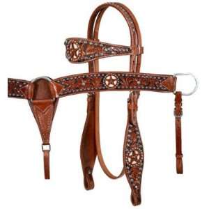  Showman Headstall, Breast Collar, & Reins Set with 