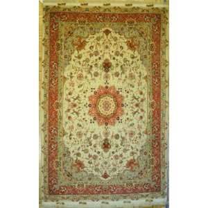  6x10 Hand Knotted Tabriz Persian Rug   66x100