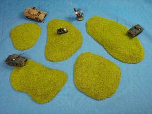 Grassy Hill Set Wargame Wargaming Terrain 15mm  
