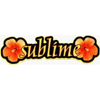  Sublime   Logo with Flowers   Sticker / Decal Automotive
