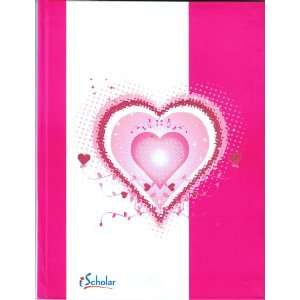   Hard Casebound Notebook with Heart Design (72010)