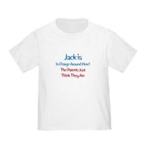  Personalized Jack Is In Charge Infant Toddler Shirt Baby