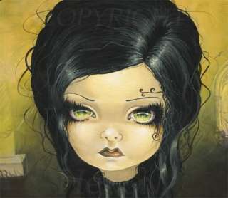 Taradoll Doll Lowbrow gothic fantasy big eyes original painting bjd 