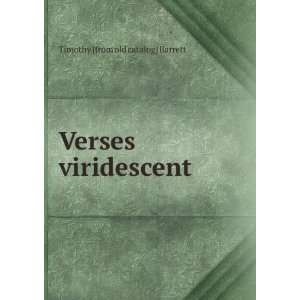   viridescent Timothy [from old catalog] Barrett  Books