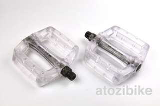 New Wellgo MBT BMX Bike Bicycle Pedals 9/16  Clear