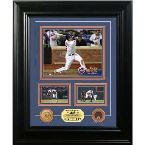  David Wright 24KT Gold & Infield Dirt Coin Marquee Photo 