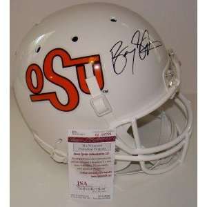  NEW Barry Sanders SIGNED F/S Schutt OSU Helmet JSA Sports 