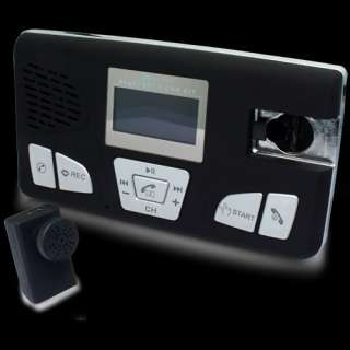 Mini Voice Dial Solar Panel  FM Handsfree Bluetooth Phone Car 
