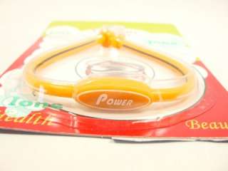 Silicone Ions Orange power bracelet Health Beauty New  