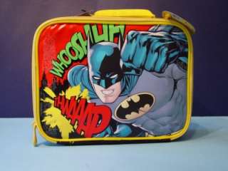 Brand New RED DC Comics JUSTICE LEAGUE Backpack Book Bag PLUS BATMAN 