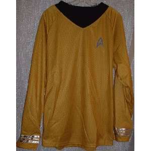  Star Trek New Movie Deluxe KIRK Gold UNIFORM Size XL 