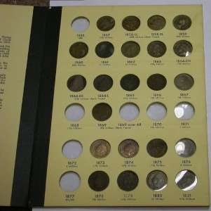1856 1909 FLYING EAGLE & INDIAN HEAD CENT SET W/ LIBRARY OF COINS 