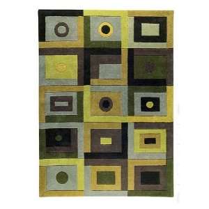  Decor Rug Hand Tufted 2007 Green 4.5 ft. x 6.5 ft