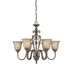 Covenant Garden Collection 6 Light 27 Burleson Bronze Chandelier with 