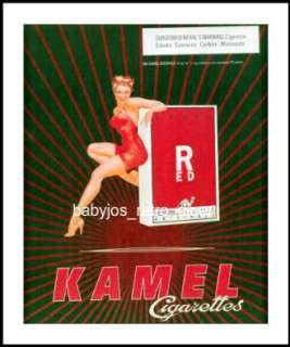 This is a 1998 KAMEL Cigarettes advertisement featuring a pretty 1940 